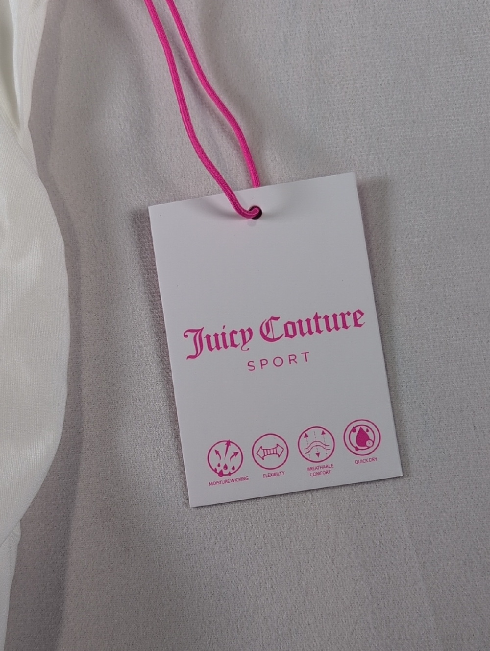 Juicy Couture Sport Cloud DancerRuched T-Shirt Size Large - Picture 3 of 8